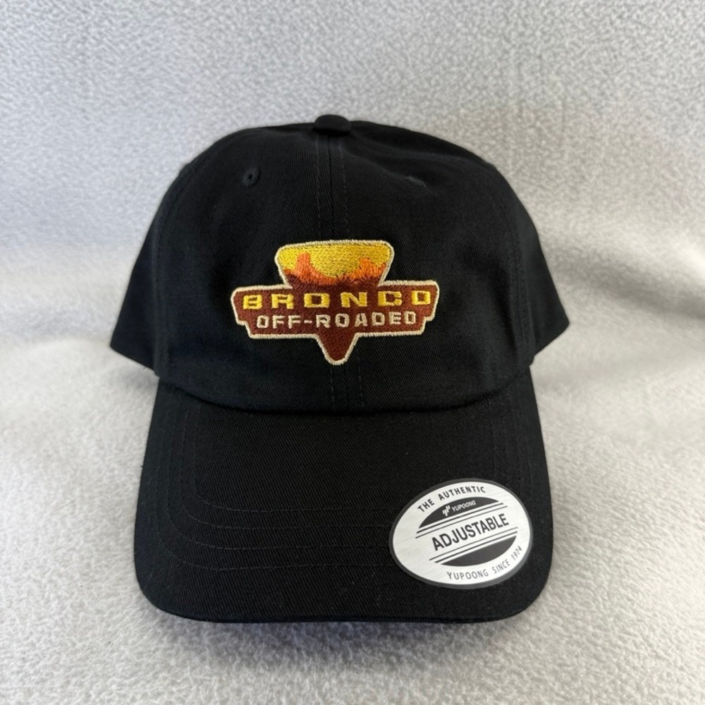 Ford Bronco Hat Black Unisex OS Off-Roadeo Dad Hat Cotton Yupoong Promo NEW